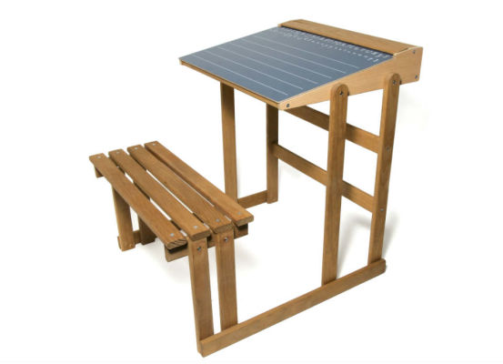  JEUJURA - BUREAU D ECOLIER EN BOIS - UN MONDE RIGOLO